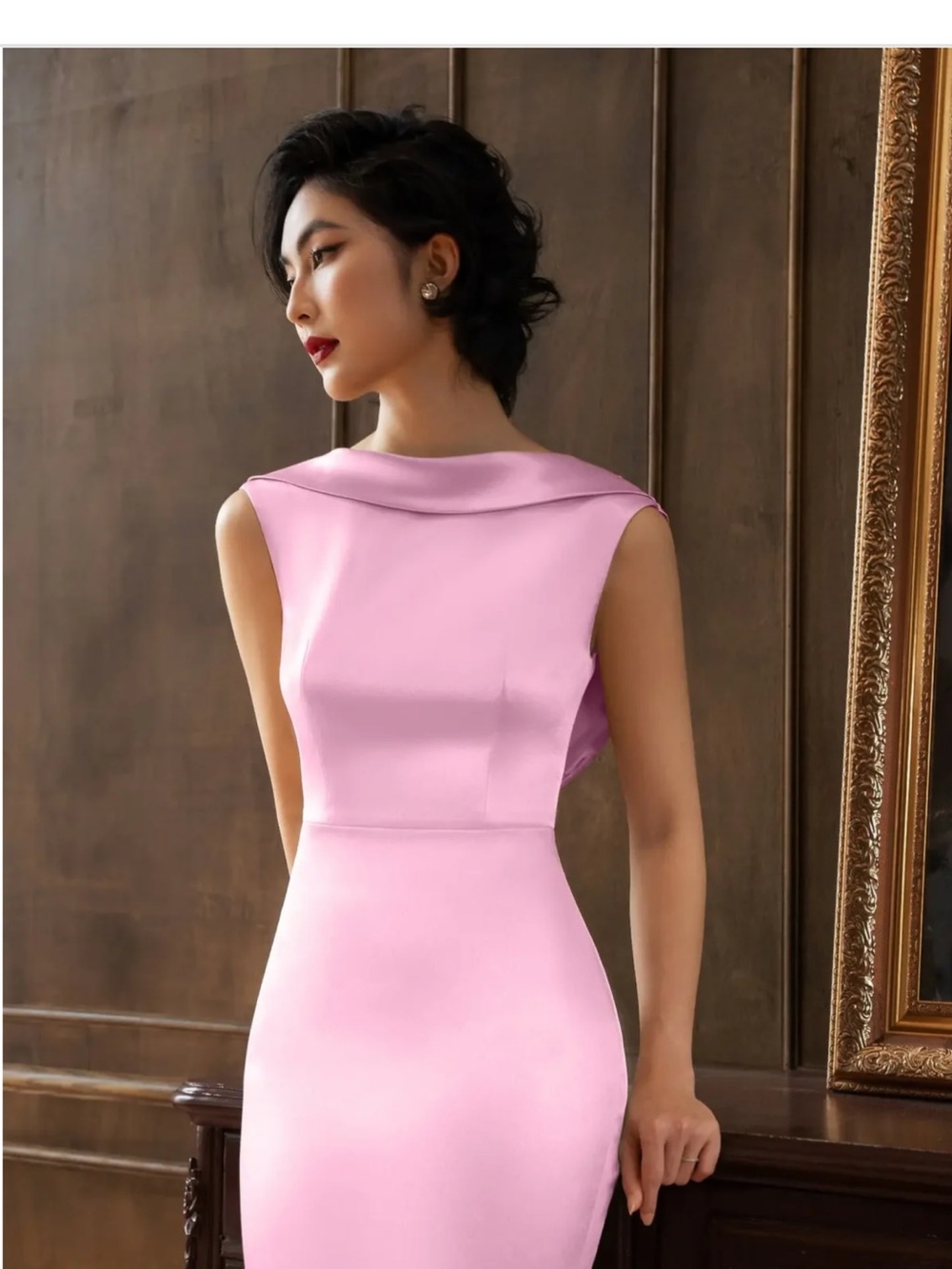 Arotagas Emily Gown - Pink Satin